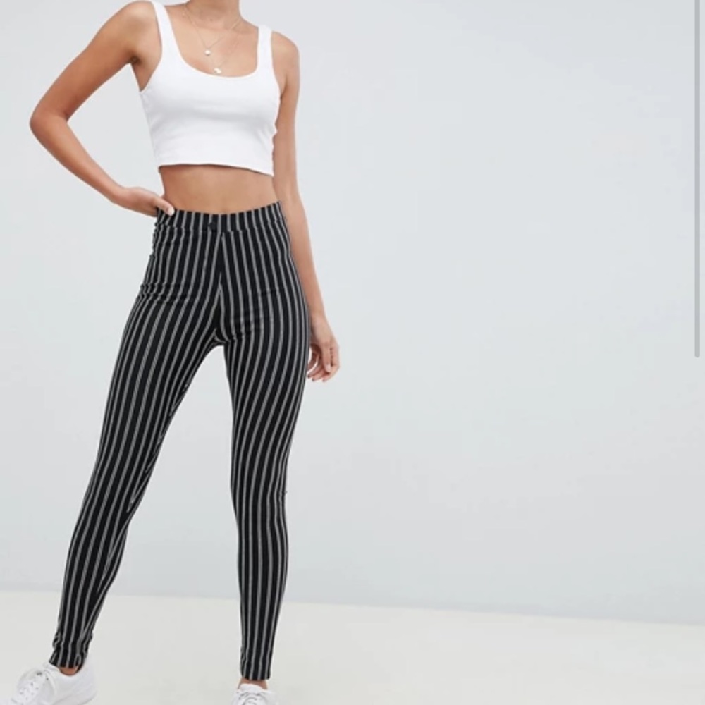 Asos striped leggings (with tags)